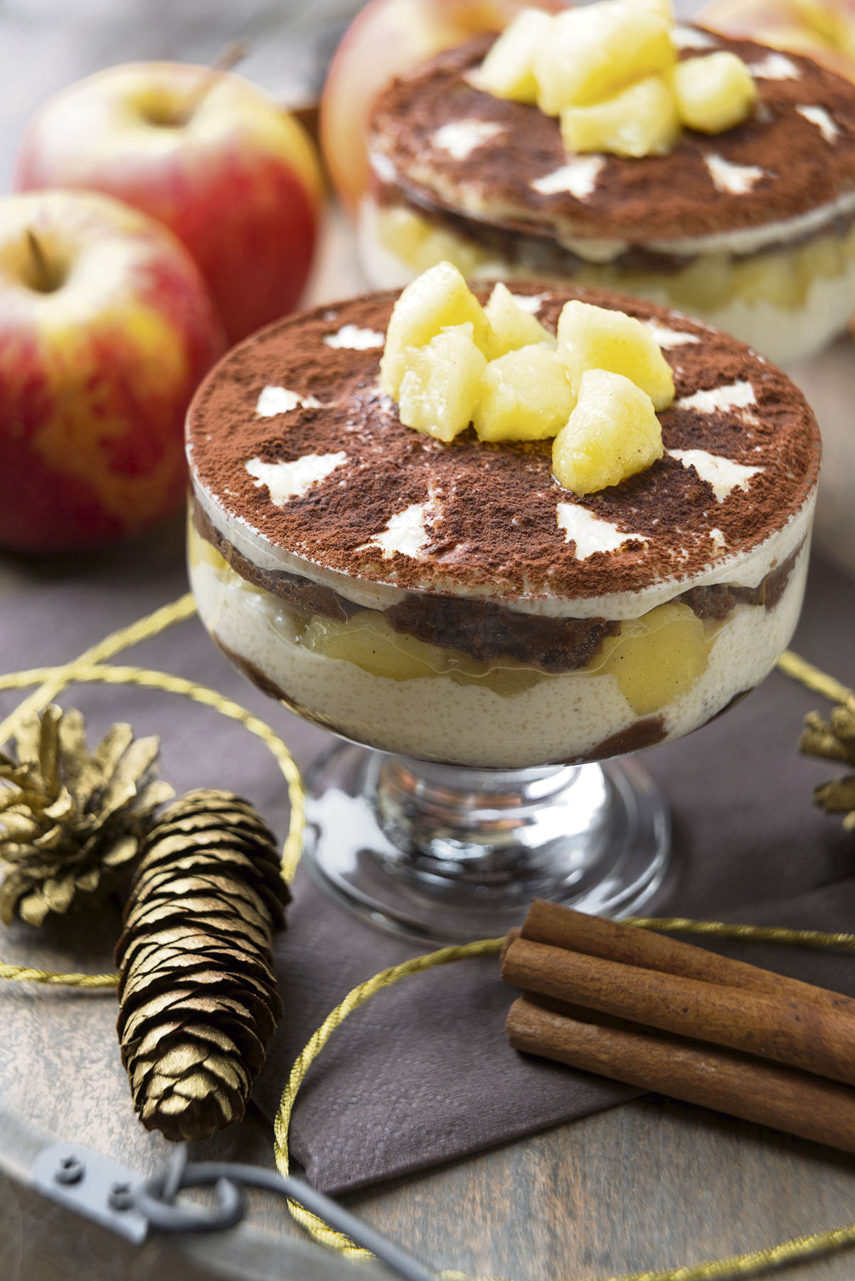Bratapfel-Zimt-Tiramisu